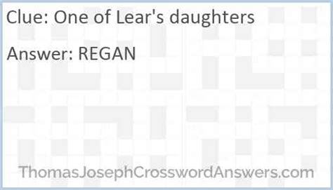 lear daughter crossword|daughter of lear crossword clue.